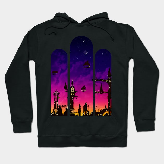 Sweet sunset (dark) Hoodie by CommanderBoxers